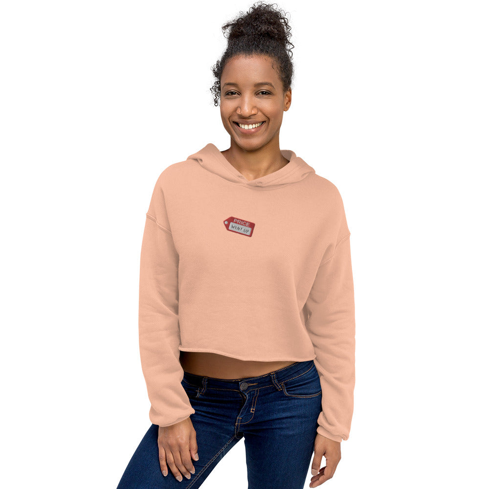 Price Went Up Crop Hoodie